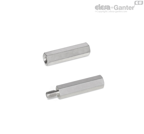 Gnas GN 6220-NI Spacers Stainless steel | Elesa+Ganter